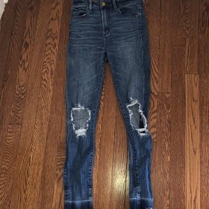 Abercrombie Ripped Blue Jeans